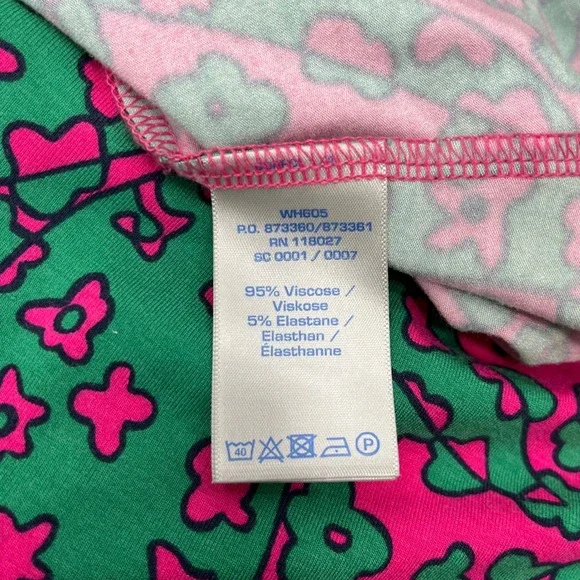 Boden Pink Green Floral Jersey Maxi Dress Empire Waist WH605 Womens US 12R - Picture 4 of 7